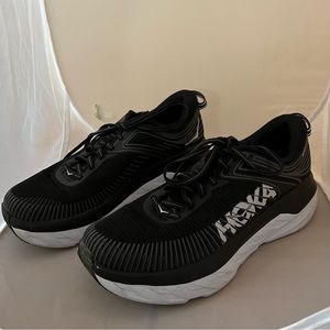 Hoka One Bondi 7 Running Shoes Women’s 7.5D Black White